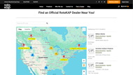 Business website example with custom Google Maps locations