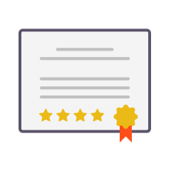 Certificates icon - Video Library Solution - CreativeMinds