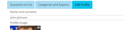 Expert / User: Edit Profile