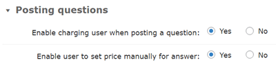 Paid Questions