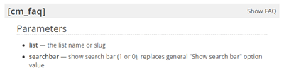 All Questions Shortcode