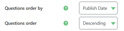 Sort Question in Categories