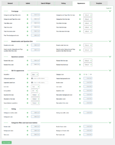 Appearance Settings