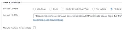 Restrict access to external file links via invitation codes