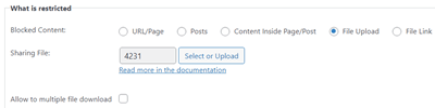 Restrict downloadable files with invitation codes