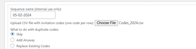 Import and export WordPress invitation codes via CSV