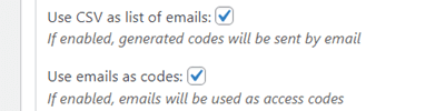 Automatically generate invitation codes from email CSV file