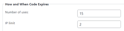 Limit the number of times an invitation code can be used