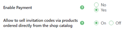 Sell invitation codes directly from WooCommerce shop