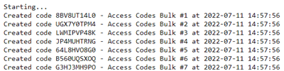 Generate multiple invitation codes sequentially or randomly