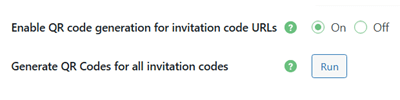 Access restricted content via QR codes linked to invitation codes