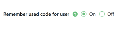Remember used invitation codes for logged-in users