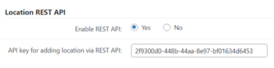 Adding map locations from external apps using REST API