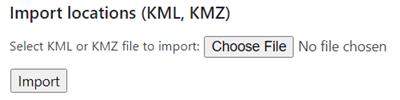 Importing and exporting map locations using CSV, KML, or GPX files
