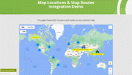 Google Maps locations and routes integration demo on WordPress