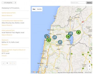 Interactive WordPress map showing multiple locations in a directory