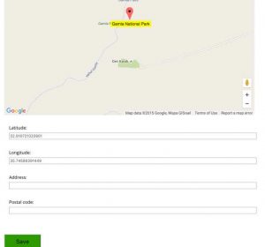 Editing location address in WordPress Map Locations plugin